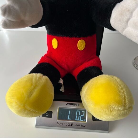 Vintage Disney Mickey Mouse Plush with tail seated 16 inches - Picture 7 of 8